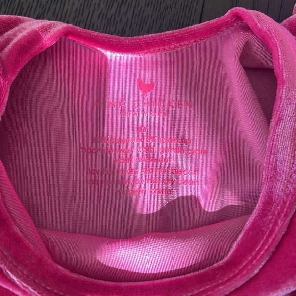 Pink Chicken Laurie velour dress, 3 - Picture 3 of 3